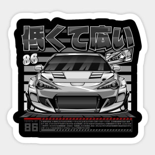 JDM TOYOTA GT 86 (WHITE) Sticker